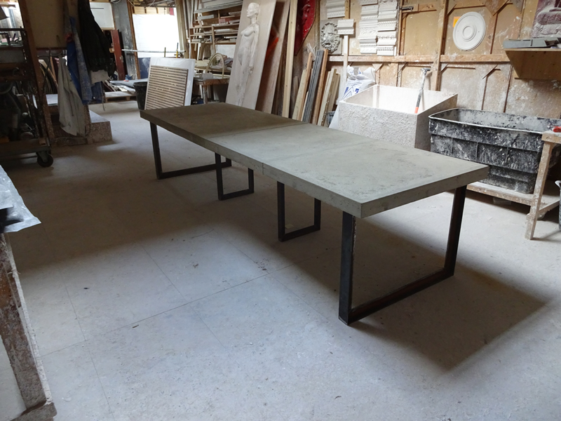 12 Seater Exposed Aggregate Concrete Dining Table With | 12 Seater